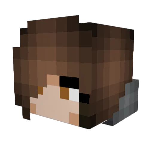 MythicFox4 Minecraft avatar head, 3D render