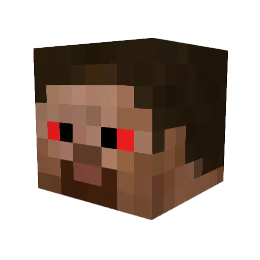 MythicGirlKKK Minecraft avatar head, 3D render