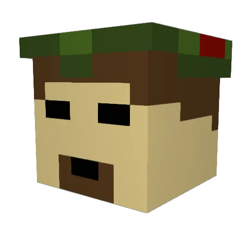Mythic_Hoarder Minecraft avatar head, 3D render