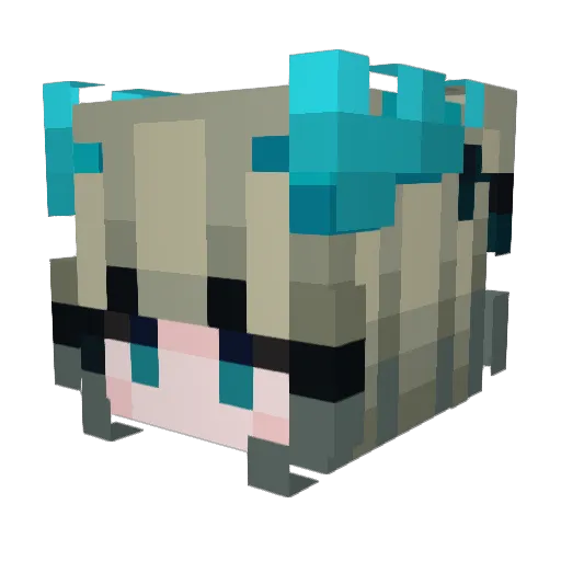 MythicalEggs Minecraft avatar head, 3D render