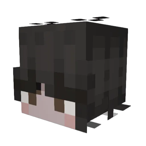 MythicalGiantDog Minecraft avatar head, 3D render