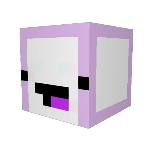 MythicalMay Minecraft avatar head, 3D render
