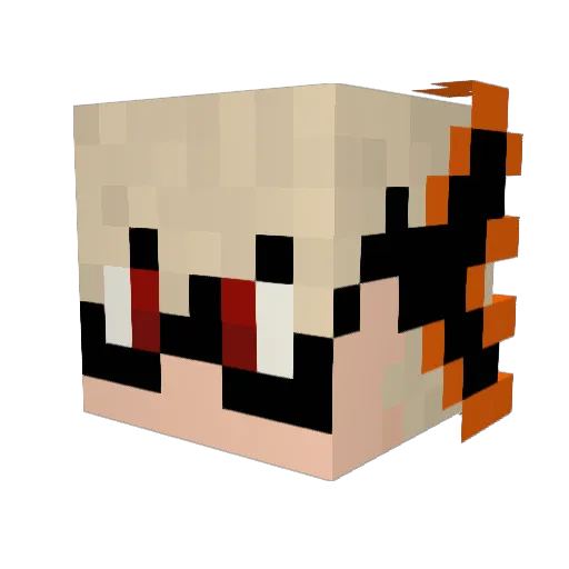 MythicalMiss Minecraft avatar head, 3D render