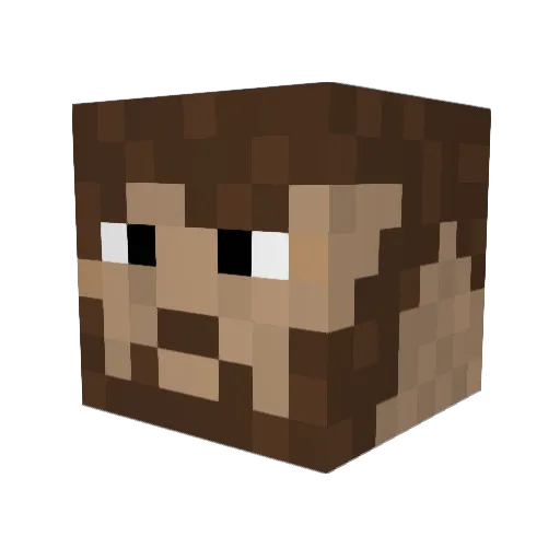MythicalMoose Minecraft avatar head, 3D render