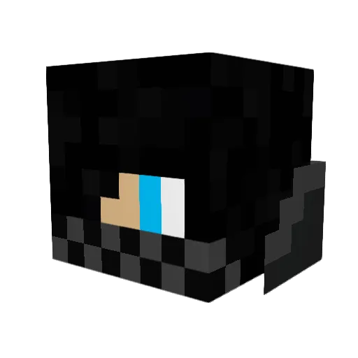 MythicalNinja7 Minecraft avatar head, 3D render