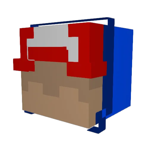 MythicalTM Minecraft avatar head, 3D render