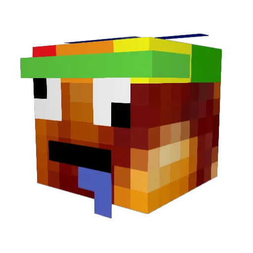 Mythical_Beanz Minecraft avatar head, 3D render