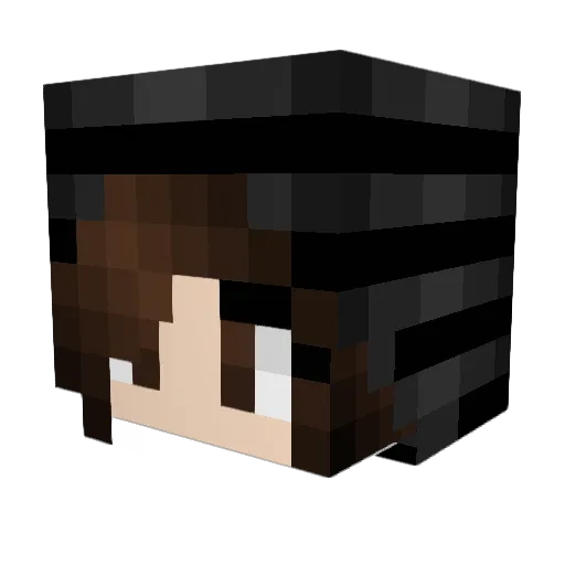 Mythicarix Minecraft avatar head, 3D render