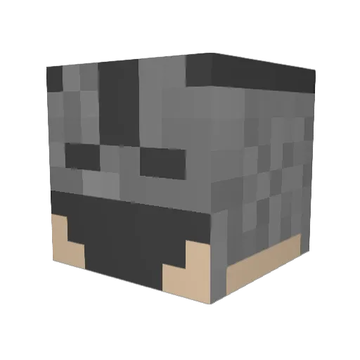 Mythicc69 Minecraft avatar head, 3D render
