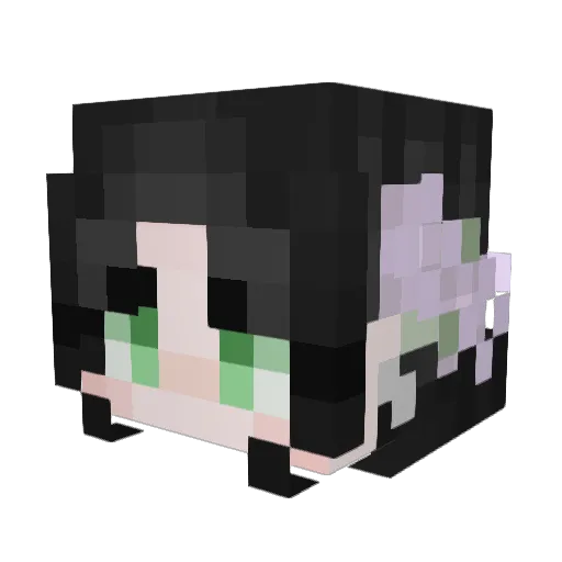 Mythiclee Minecraft avatar head, 3D render