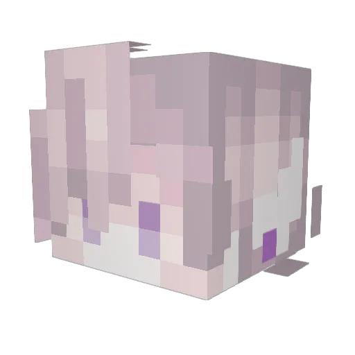 Mythikitten Minecraft avatar head, 3D render