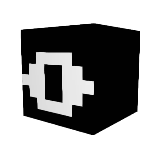 Mythiku Minecraft avatar head, 3D render