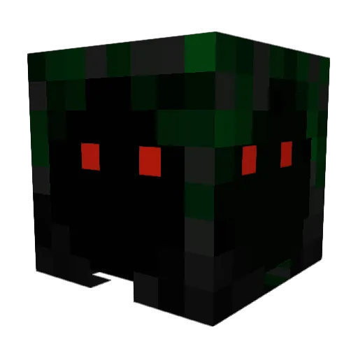 Mythilus Minecraft avatar head, 3D render