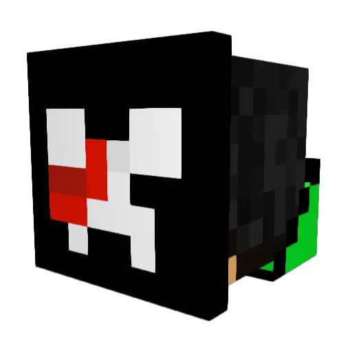 Mythire Minecraft avatar head, 3D render