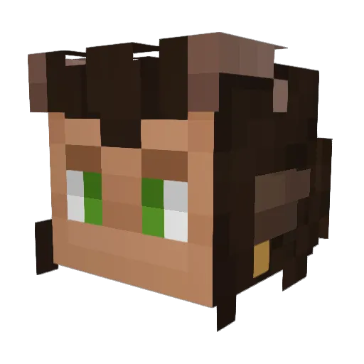 MythixEros Minecraft avatar head, 3D render