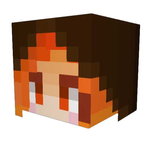 Mythoclaster Minecraft avatar head, 3D render
