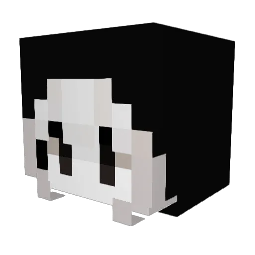 Mythologication Minecraft avatar head, 3D render