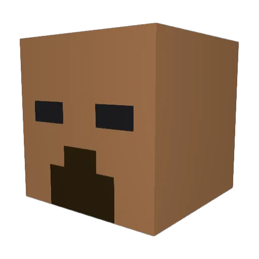 Mythologika Minecraft avatar head, 3D render