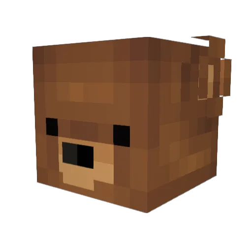 Mythosaur Minecraft avatar head, 3D render