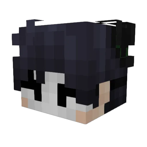 Mythroh Minecraft avatar head, 3D render