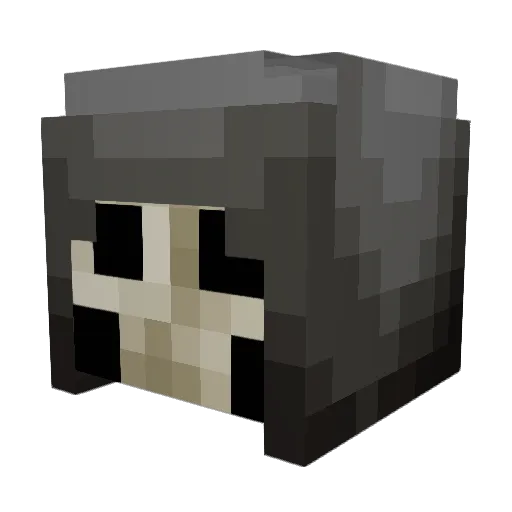 Mythstral Minecraft avatar head, 3D render