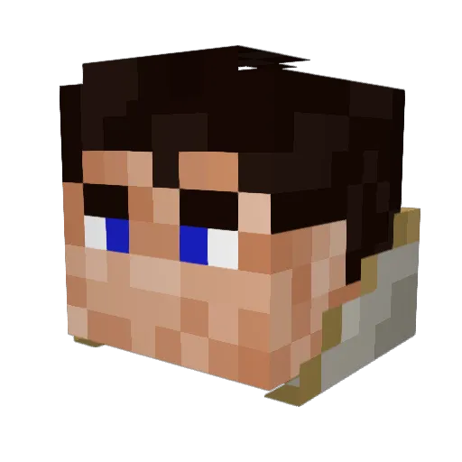 MythusHyroku Minecraft avatar head, 3D render