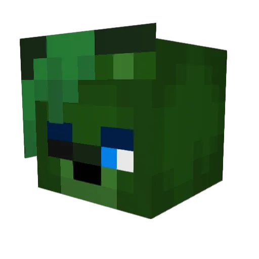 Mythy_Disrespect Minecraft avatar head, 3D render