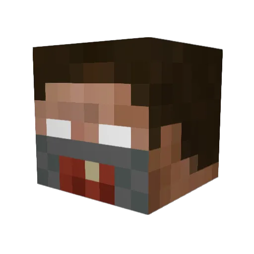 Myton616 Minecraft avatar head, 3D render
