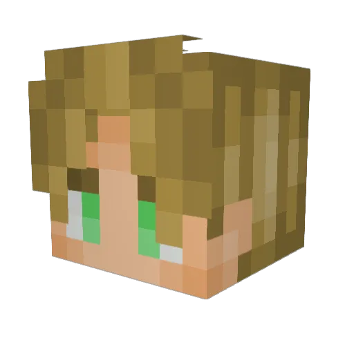 Myton_ Minecraft avatar head, 3D render