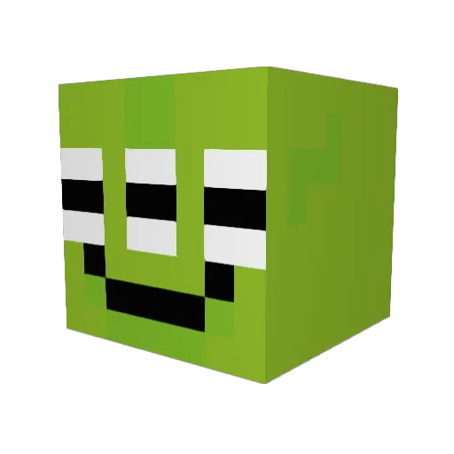 MyunS Minecraft avatar head, 3D render