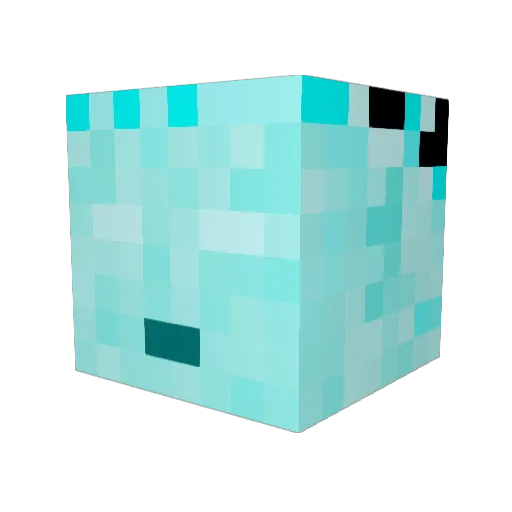 Myun_Stackstone Minecraft avatar head, 3D render