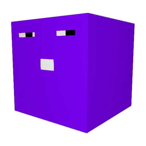 MyungHoe Minecraft avatar head, 3D render
