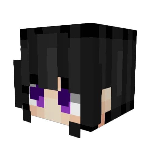 Myyko1234 Minecraft avatar head, 3D render