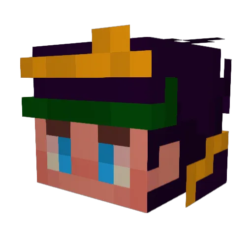 Myzchief_YT Minecraft avatar head, 3D render