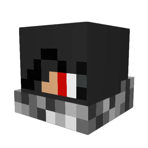 Myzery216 Minecraft avatar head, 3D render