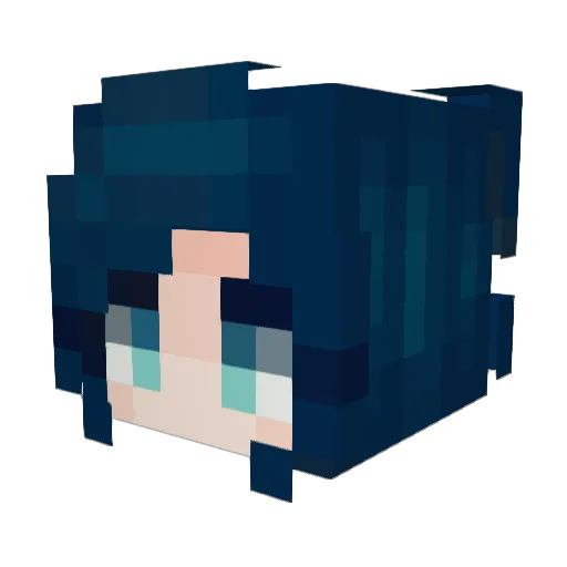 Myzkii_ Minecraft avatar head, 3D render