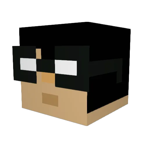 MyzteryL Minecraft avatar head, 3D render