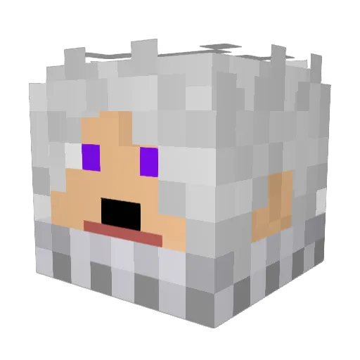 Myztikc Minecraft avatar head, 3D render