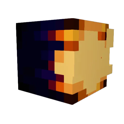 Myzzigt Minecraft avatar head, 3D render