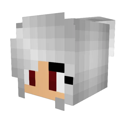MzBR Minecraft avatar head, 3D render