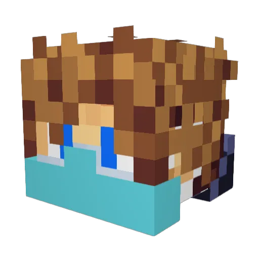 MzMx21 Minecraft avatar head, 3D render