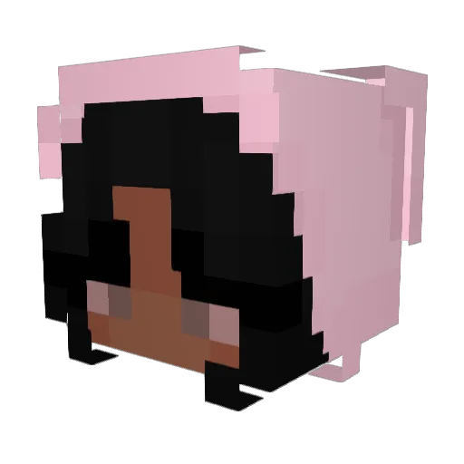 MzPichii Minecraft avatar head, 3D render