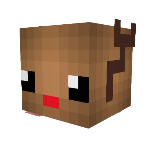 MzYTz Minecraft avatar head, 3D render