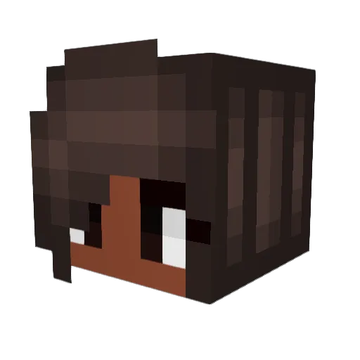 Mzgin95 Minecraft avatar head, 3D render