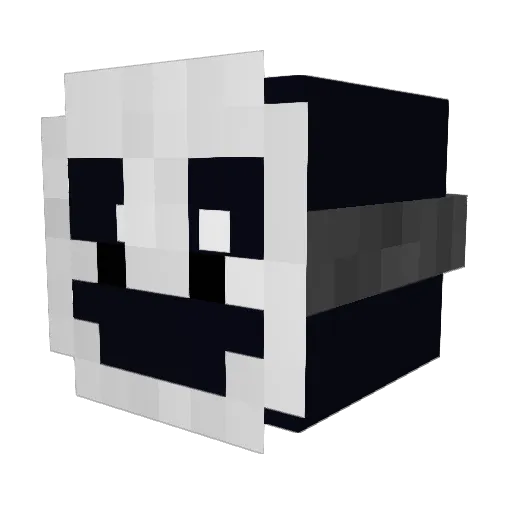 Mzlar Minecraft avatar head, 3D render