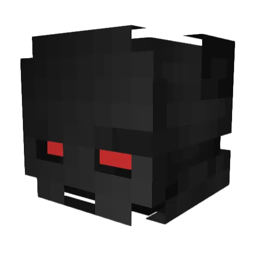 MztEsnIcemeng Minecraft avatar head, 3D render