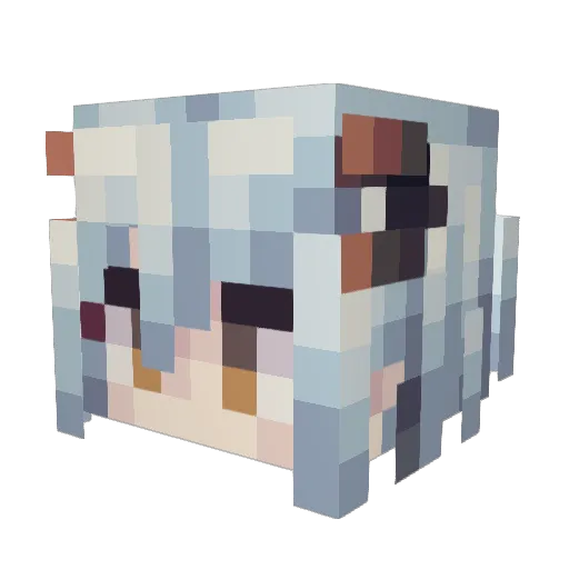 Mzx12138 Minecraft avatar head, 3D render