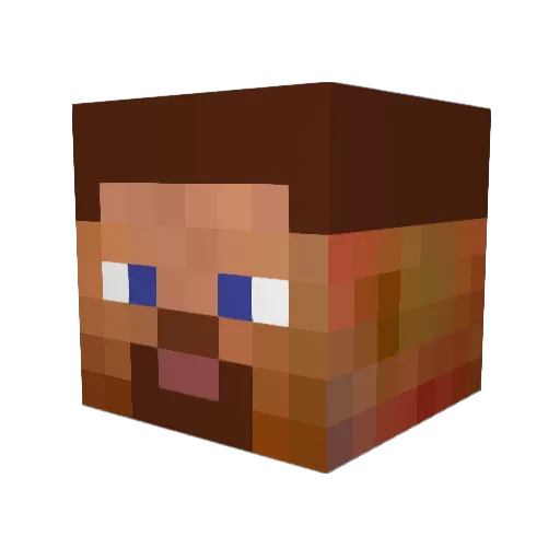 N00BS Minecraft avatar head, 3D render