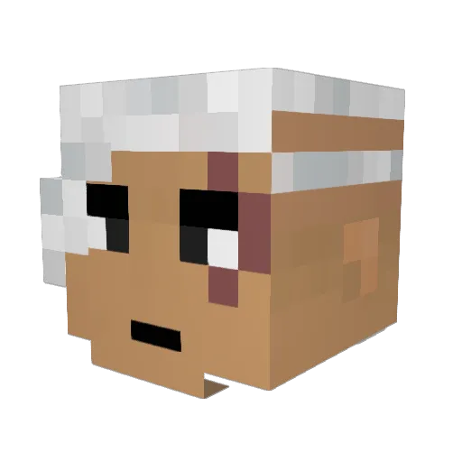 N00BSAIIB0T Minecraft avatar head, 3D render