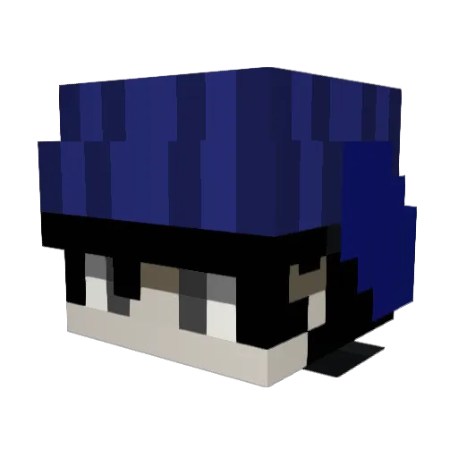N00BYXD Minecraft avatar head, 3D render